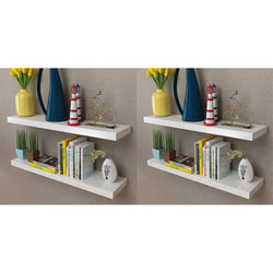 Wall Shelves 4 pcs White 80 cm