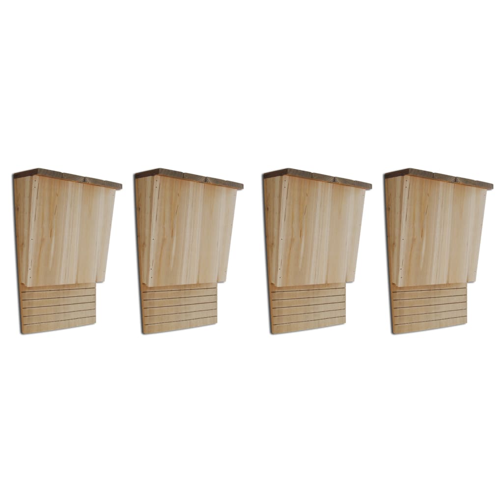 Bat Houses 4 pcs Wood