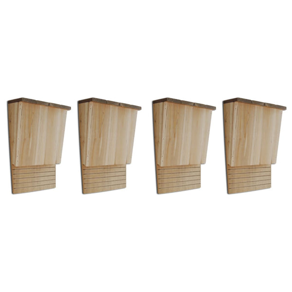  Bat Houses 4 pcs Wood