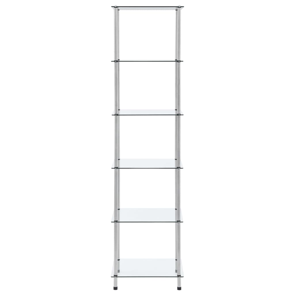 6-Tier Tempered Glass Display Shelf 160cm | HomeAndLiving