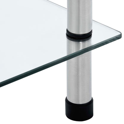 6-Tier Tempered Glass Display Shelf 160cm | HomeAndLiving