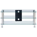 TV Stand Transparent Tempered Glass