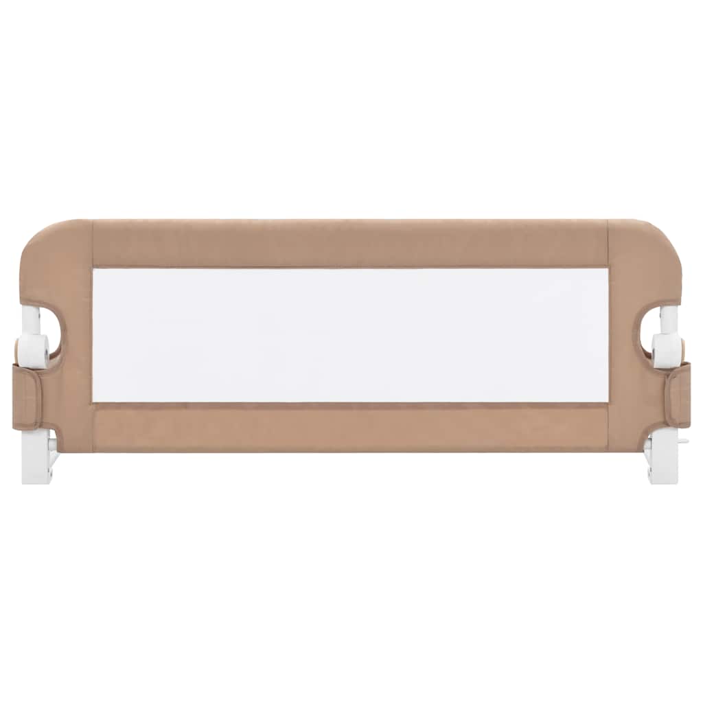 Toddler Safety Bed Rail Taupe Polyester - 102×40.5×42cm