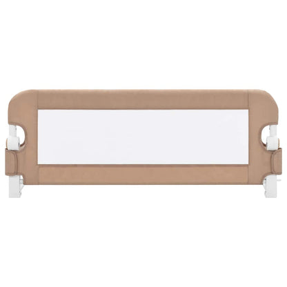 Toddler Safety Bed Rail Taupe Polyester - 102×40.5×42cm
