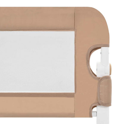 Toddler Safety Bed Rail Taupe Polyester - 102×40.5×42cm