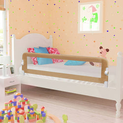 Toddler Safety Bed Rail---Taupe Polyester