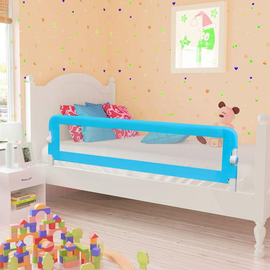 Toddler Safety Bed Rail Blue Polyester