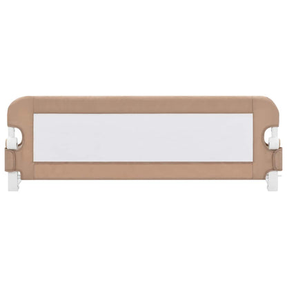 Toddler Safety Bed Rail Taupe Polyester - 120×40,5×42cm