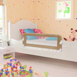 Toddler Safety Bed Rail Taupe Polyester