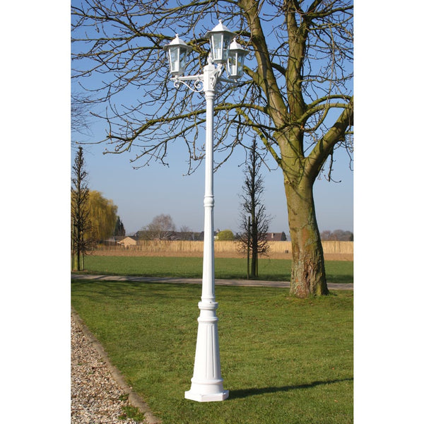  Garden Lamp Post White 215 cm