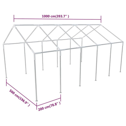 Steel Frame for Party Tent - 10×5m