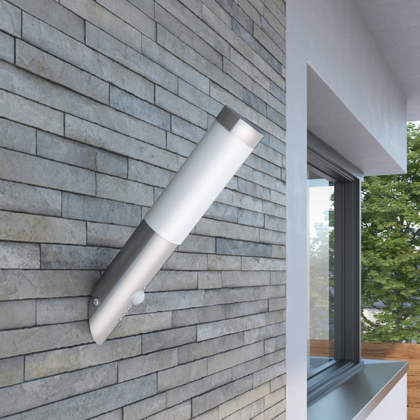  RVS Gardenlamp Wall Lamp Waterproof with Motion Detector