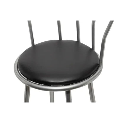 Bar Stools 2 pcs Black Leather - 40×40×99cm