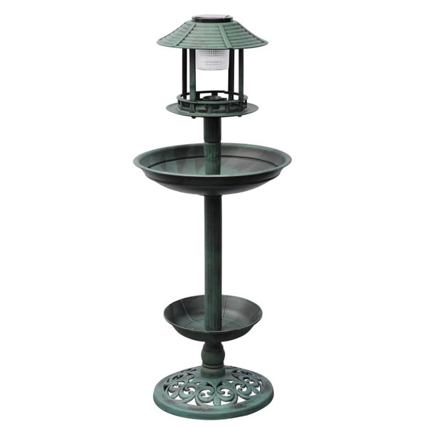  Bird Bath/ Feeder with Solar Light