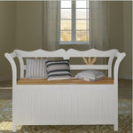 Storage Bench Wood White