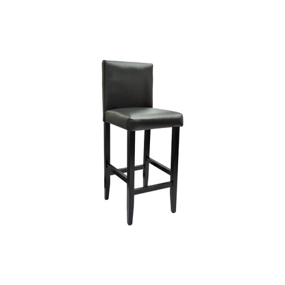 Bar Stools 2 pcs Black Leather - 41×45×108cm