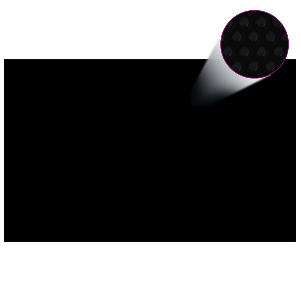 Floating Rectangular PE Solar Pool Film Black - 8×5m