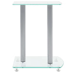 Aluminum Speaker Stands Transparent Safety Glass 2pcs