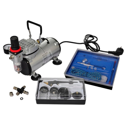 Airbrush Compressor Set with 2 Pistols - 255×140×230mm