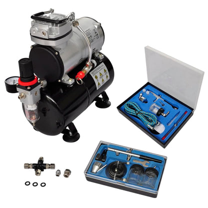 Airbrush Compressor Set with 2 Pistols - 310×150×310mm