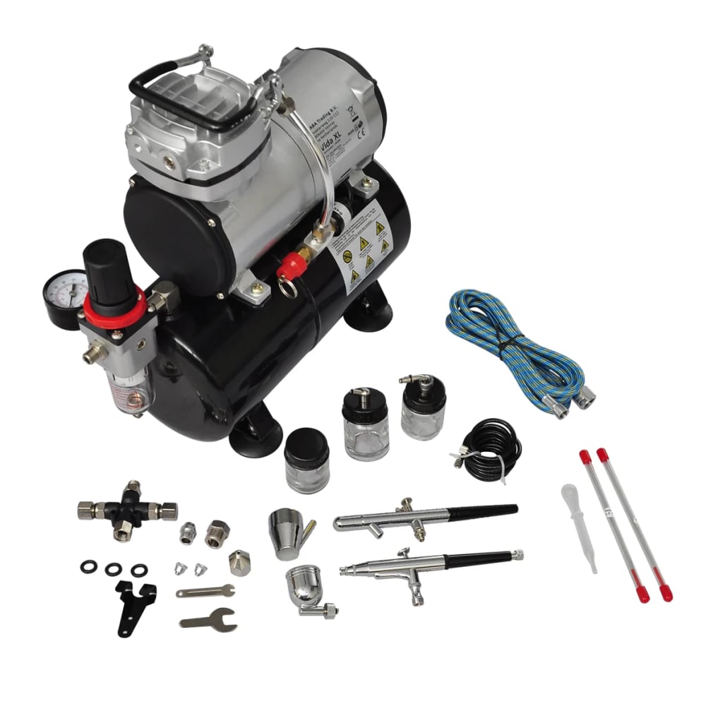 Airbrush Compressor Set with 2 Pistols - 310×150×310mm