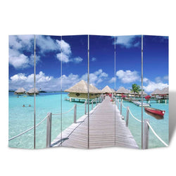 Folding Roo Divider Print--Beach