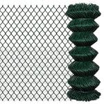 Chain Link Fence Galvanised Steel--Green