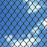 Chain Link Fence with Posts Galvanised Steel {Green}