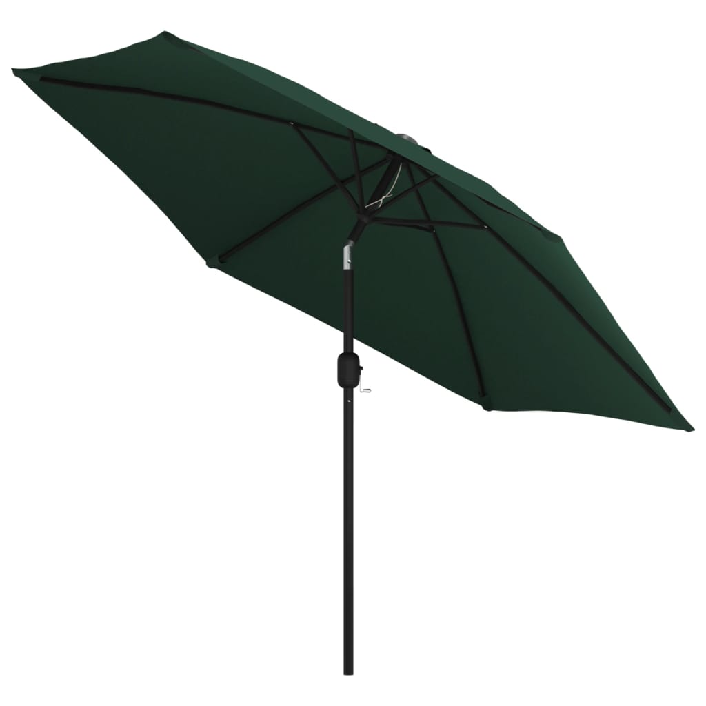 Parasol Green 3m Steel Pole