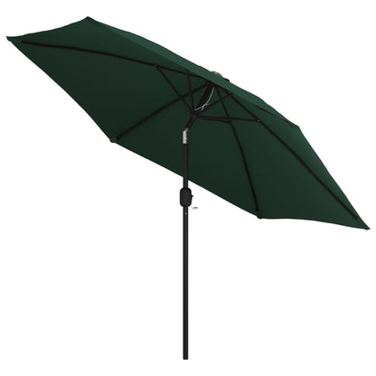 Parasol Green 3m Steel Pole