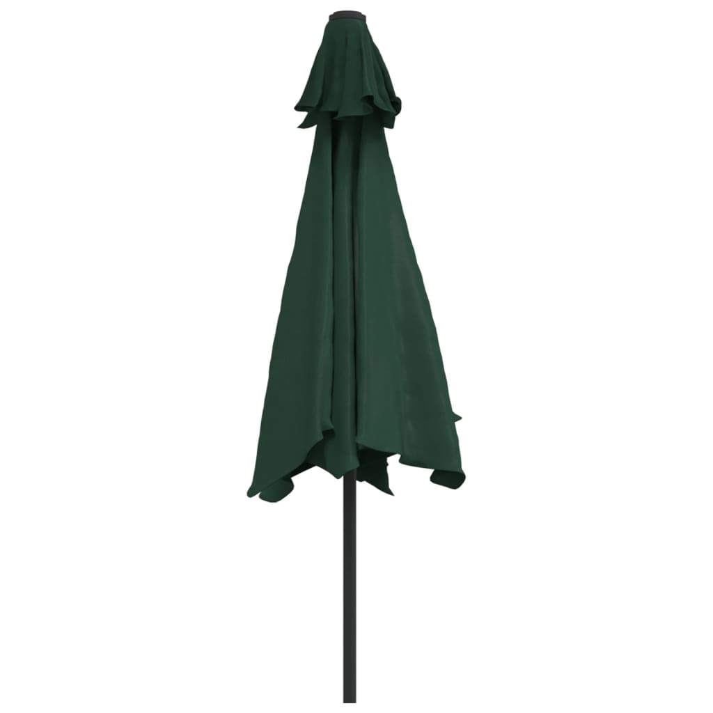 Parasol Green 3m Steel Pole