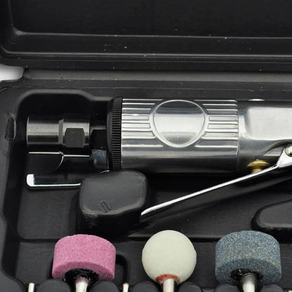 16 Piece 1/4" Air Die Grinder And Stone Kit Set