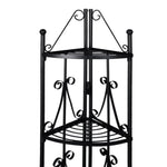 Corner Plant Rack Black