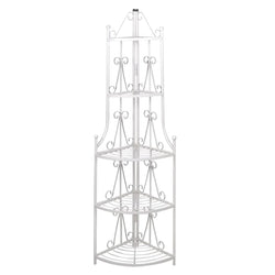 Corner Plant Rack White