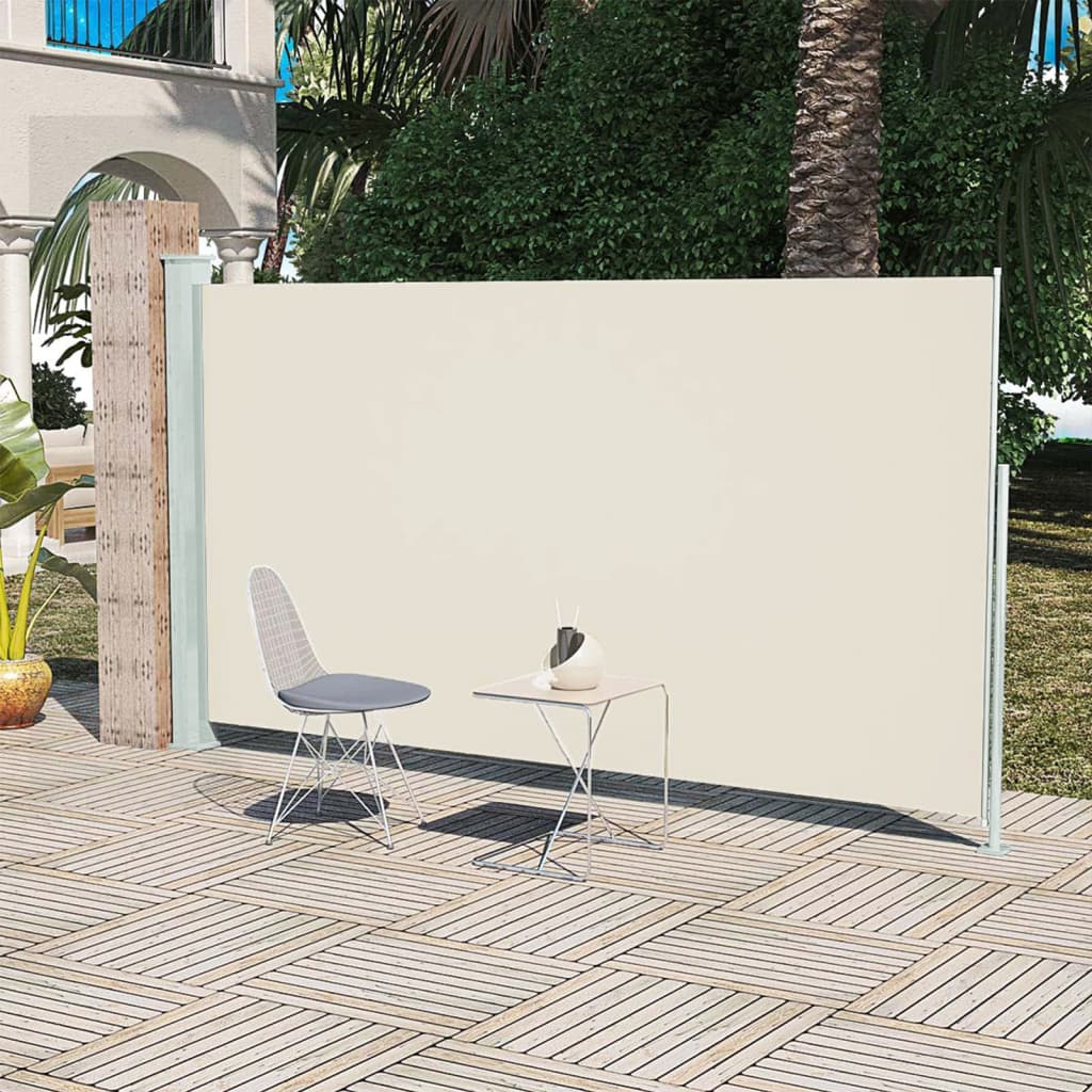 Patio Terrace Side awning  Cream Colour