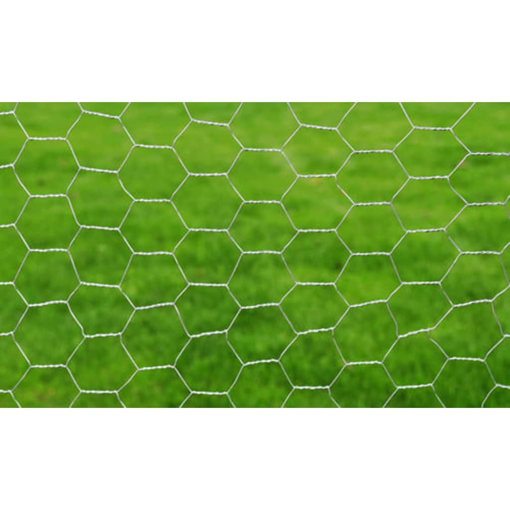 Chicken Wire Fence Galvanised Steel (Silver)