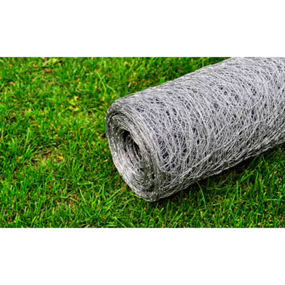 Chicken Wire Fence Galvanised Steel (Silver)