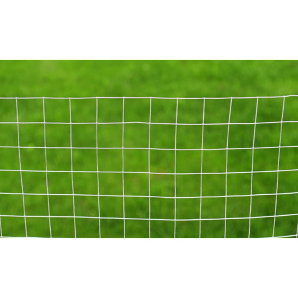 Chicken Wire Fence Galvanised Steel "Silver" - 10×1m