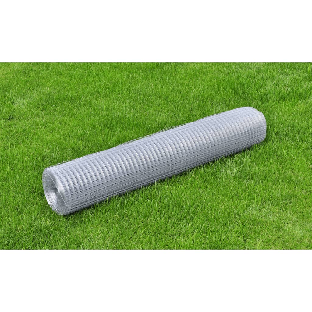 Chicken Wire Fence Galvanised Steel Silver  L