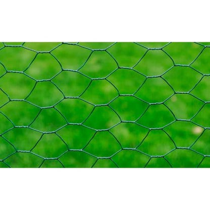Chicken Wire Fence Galvanised with PVC Coating Green