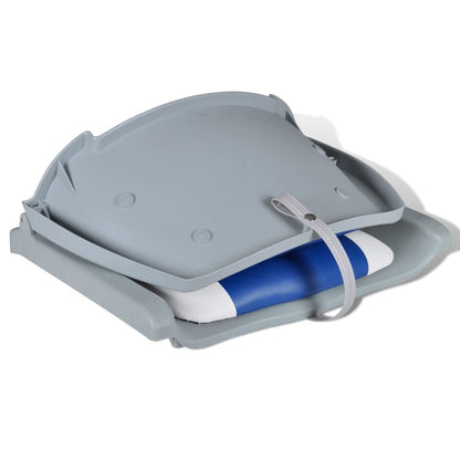 Boat Seat Foldable Backrest With Blue-white Pillow