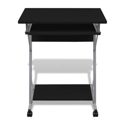 Computer Desk Pull Out Tray Furniture Office Student Table Black