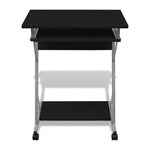 Computer Desk Pull Out Tray Furniture Office Student Table Black