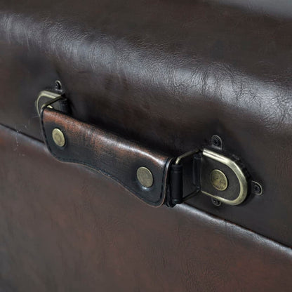 Storage Bench Set 3 pcs Brown