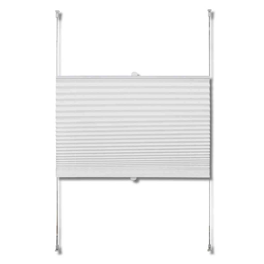 Crepe fabric Plisse Blind  White Pleated Blind
