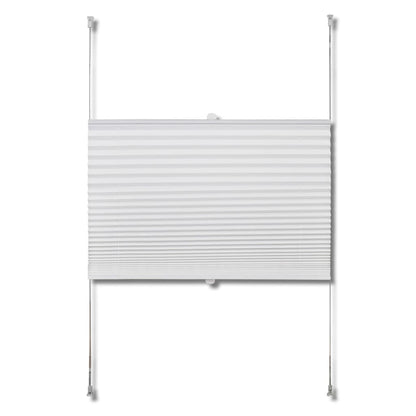 Plisse Blind White Pleated Blind--Crepe fabric