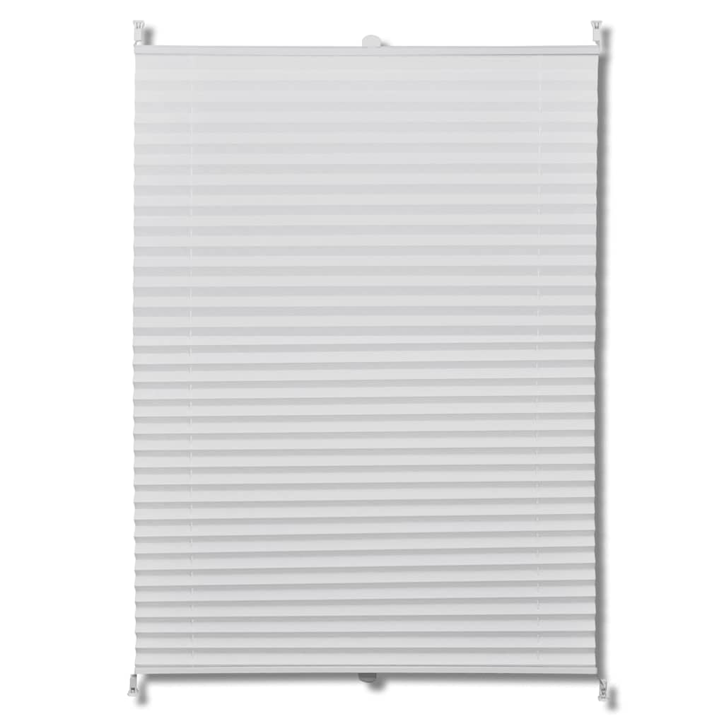 Plisse Blind White Pleated Blind (Crepe fabric)