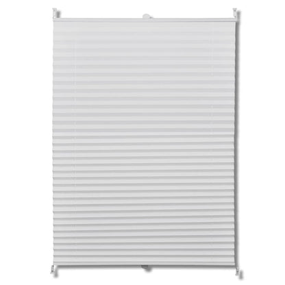 Plisse Blind White Pleated Blind (Crepe fabric)
