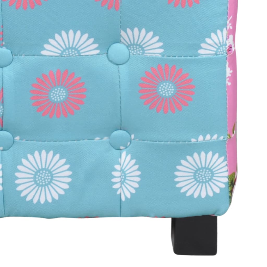 Patchwork Foot Stool Hocker Pastoralism Style Quality