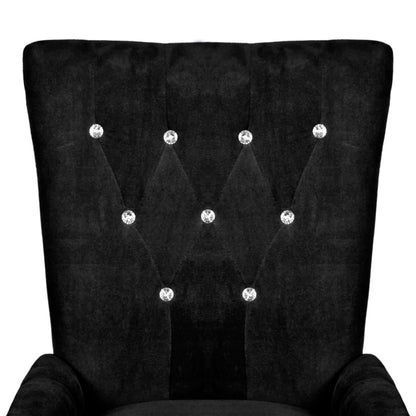Armchair Black Velvet